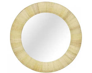 Gift: Marina Round Rattan Mirror