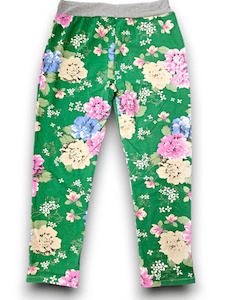 Gift: Dark Green Wild Rose Joggers