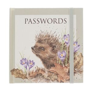 Gift: 'New Beginnings' hedgehog Password Book