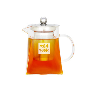 TT Square Glass Tea Pot 400ml - 2 Cups