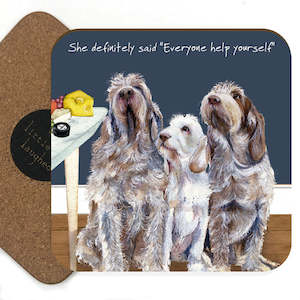 Gift: Little Dog Laughed - Help Yourself Everyone - Coaster