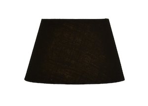 Black 41cm Tapered Drum Lampshade