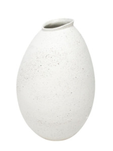 32.1cmh Paden Textured Ceramic Vase - White