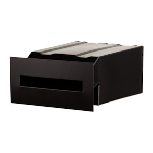 Masonry Insert Letterbox / Mailbox - Black Faceplate