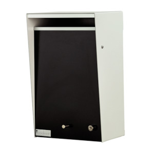 Wall Mounted Letterbox / Mailbox - Silver Pearl