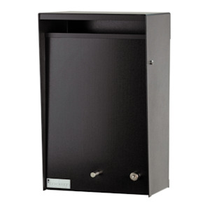 Wall Mounted Letterbox / Mailbox - Black Box Design