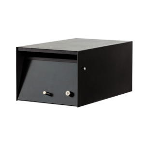 Manufacturing: Urban Front Opening Letterbox / Mailbox - Black