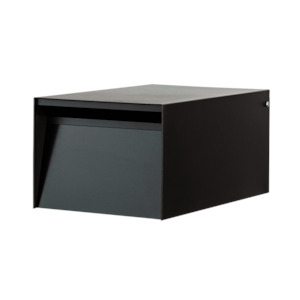 Urban Back Opening Letterbox / Mailbox - Black