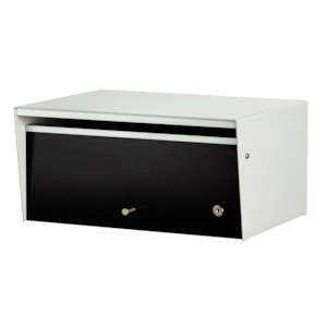 Metro Front Opening Letterbox / Mailbox - Silver Pearl