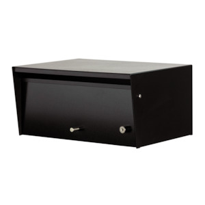 Metro Front Opening Letterbox / Mailbox - Black