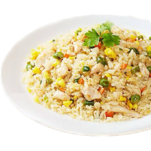 Takeaway food: Egg and vegetable fried-rice (계란 야채 볶음밥)