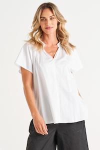 Betty Basics Victoria Blouse White