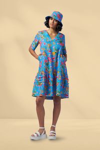 Madly Sweetly Vida Loca Dress Blue Multi