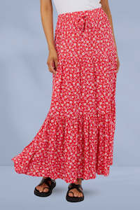 All About Eve Dolly Maxi Skirt Red