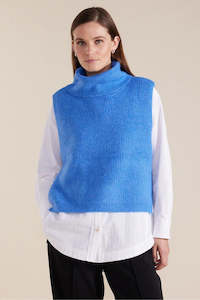 Marco Polo Roll Neck Pull Over Blue Quartz