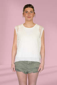 Antler Charlie Vest Off White