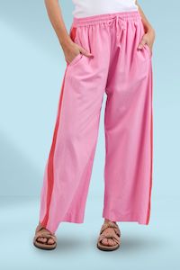 Elm Frances Stripe Pants Strawberry Pink