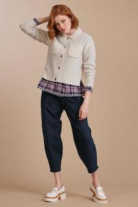 Clothing: Madly Sweetly On Ponte Tulip Pants Navy