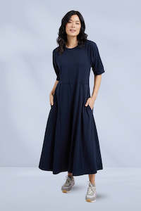 Elm York Midi Dress Navy