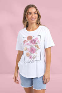 Clothing: Foxwood In Bloom Tee White