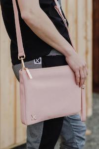 Home-Lee Oversized Clutch Blush Pink