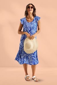 Betty Basics Hannah Dress Havana Print