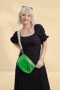 Clothing: Lemon Tree Dani Leather Bag Mojito