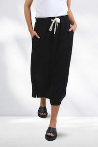 Elm Xanthe Rib Skirt Black