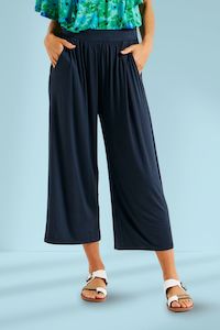 Betty Basics Athena Cropped Pants Petrol