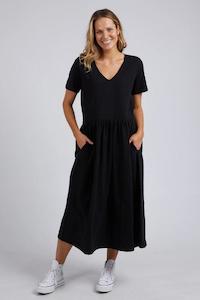 Elm Mimi Midi Dress Black