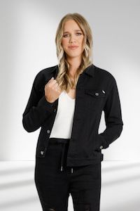 Homelee Denim Jacket Jet Black