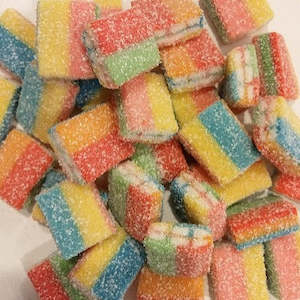 Fizzy Rainbow Bricks