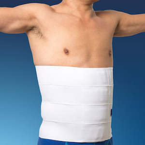 Neck Back: Abdominal Binder 4 panel white