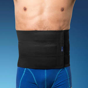 Neck Back: Abdominal Binder 3 panel Black