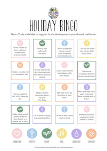 brain development: HOLIDAY BINGO