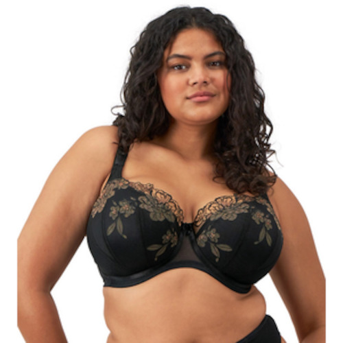 Elomi Teagan Black / Almond Uw Padded Half Cup Bra