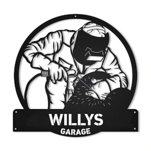 Manufacturing: Welding Garage Personalised Monogram