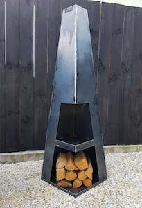 TARANAKI Corten Steel Fireplace