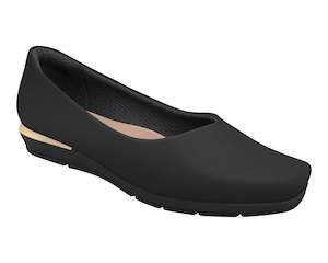 Shoe: Piccadilly Ref: 147190 Health-Optimizing Flat Shoe with PICCADILLY MAXITHERAPY – ANVISA Certified Black