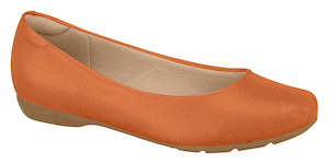 Shoe: Women Fashion Flats Low Heel in Terracotta Modare 7016.300