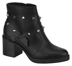 Shoe: Modare 9065.103 Women Fashion Comfortable Innersole Ankle Boot in Black