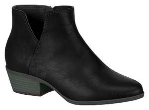 Moleca 5326.105 Women Fashion Comfortable Ankle Boot in Low Heel Black