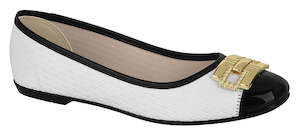 Shoe: Moleca 5255.634 Women Fashion Flats in White