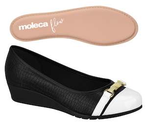 Shoe: Moleca Flow 5156.752 Women Fashion Shoes Black & White