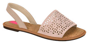 Shoe: Moleca 5445.101 Women Flat Sandals in Nude