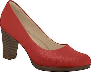 Shoe: Piccadilly Ref: 130185 Red Flight Attendant Crew Shoes For Uniform Or Fashion Business High Heel