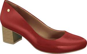 Shoe: Ramarim 1884202 Women Fashion Comfortable Business Shoe Mid Heel in Red