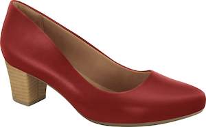 Shoe: Ramarim 1884252 Women Fashion Comfortable Business Shoe Mid Heel in Red