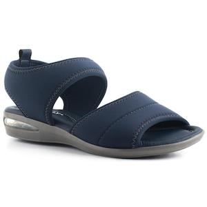 Shoe: Piccadilly 517009-1002 Women Comfortable Flat Sandal Gel Tech Navy