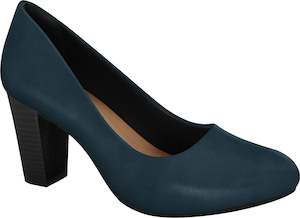 Ramarim 1894252 Women Fashion Comfortable Business Shoe Mid Heel in Navy